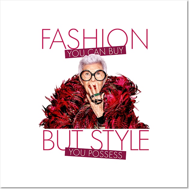 Iris Apfel Fashionista Wall Art by The Prediksi 